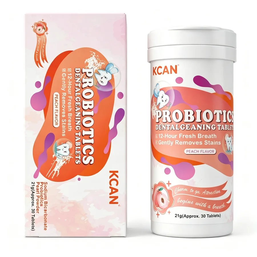 Probiotic Dental Cleaning Tabs (Peach) 21g×30
