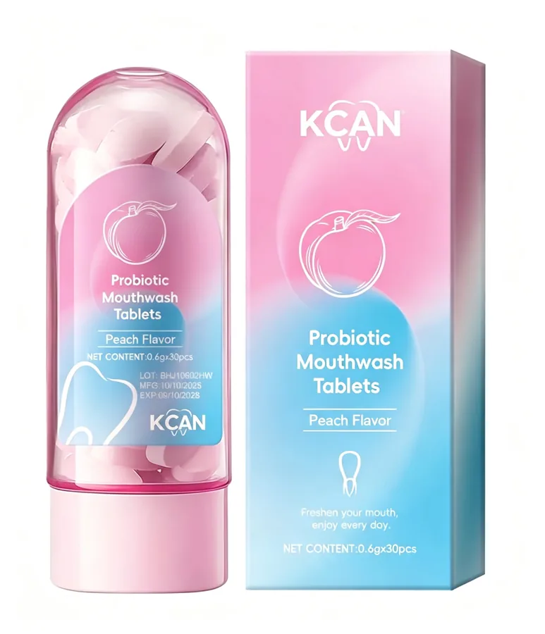 Probiotic Mouthwash Pellets (Peach, S. Salivarius) 0.6g×30